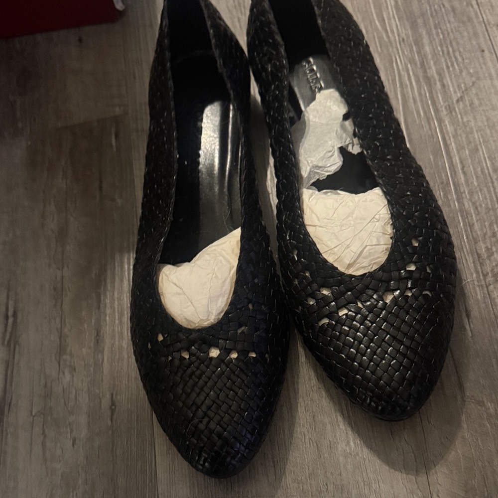Cole Haan Black Woven Flats